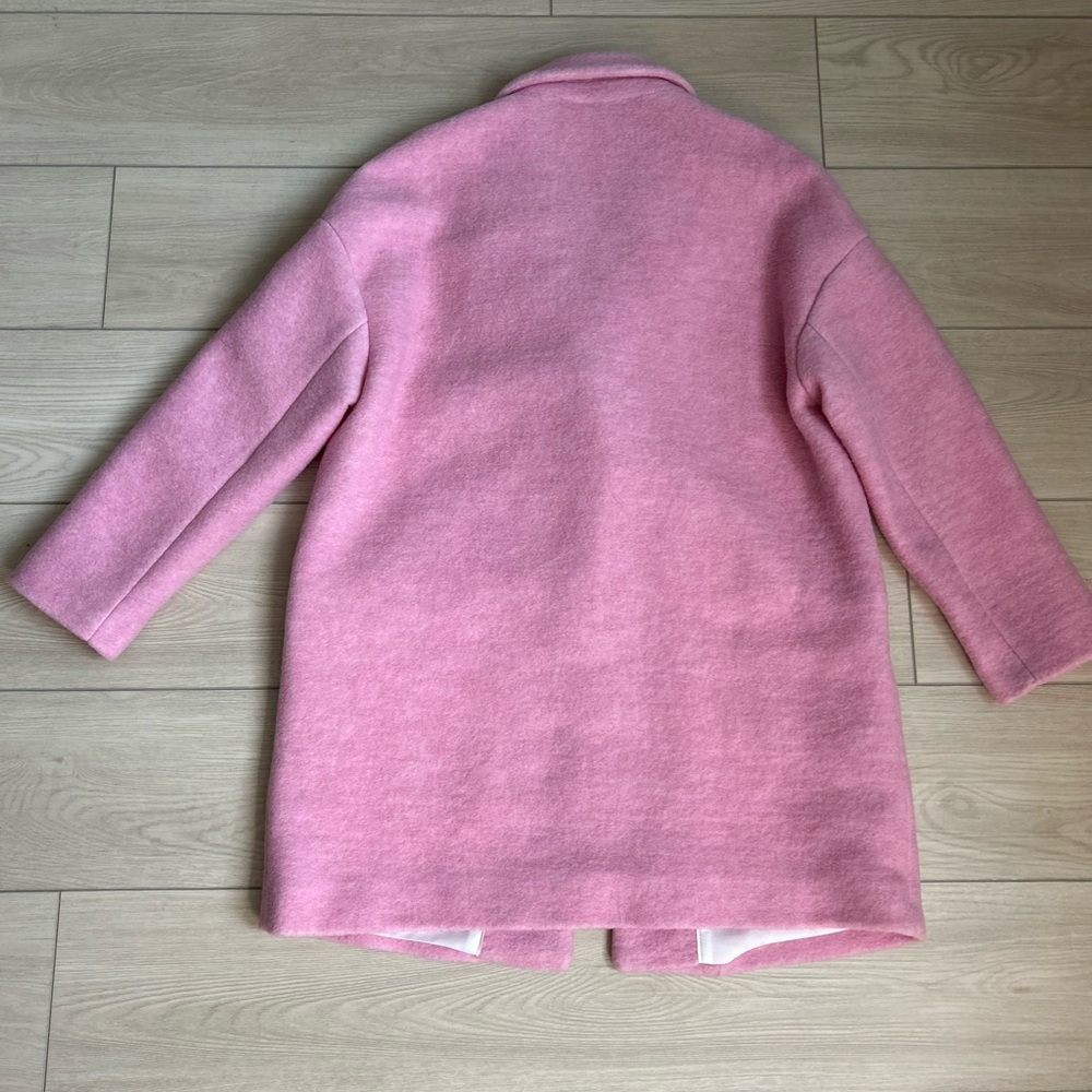 MNG Casual  ~ Wool Blend Elegant Pink Women's Coat. - Picture 7 of 12